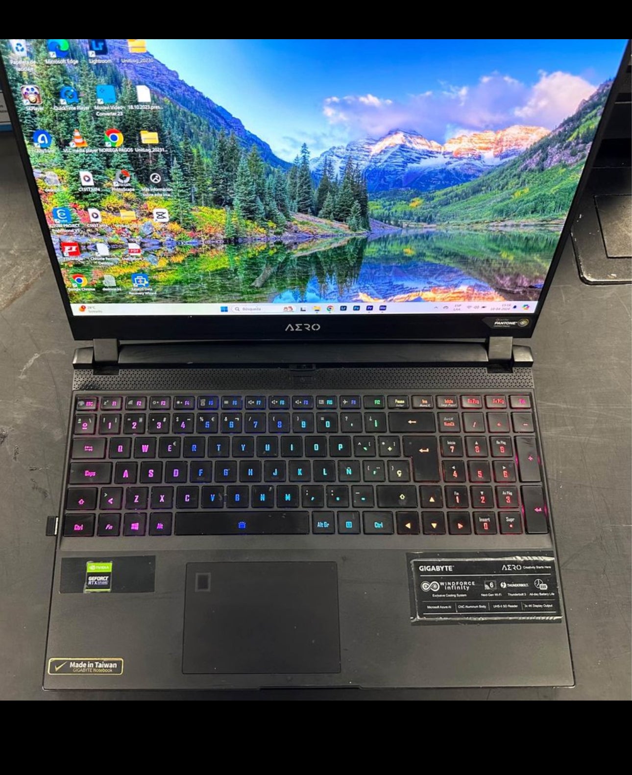 Laptop GigaByte Aero 15 XC 64GB Ram 2TB