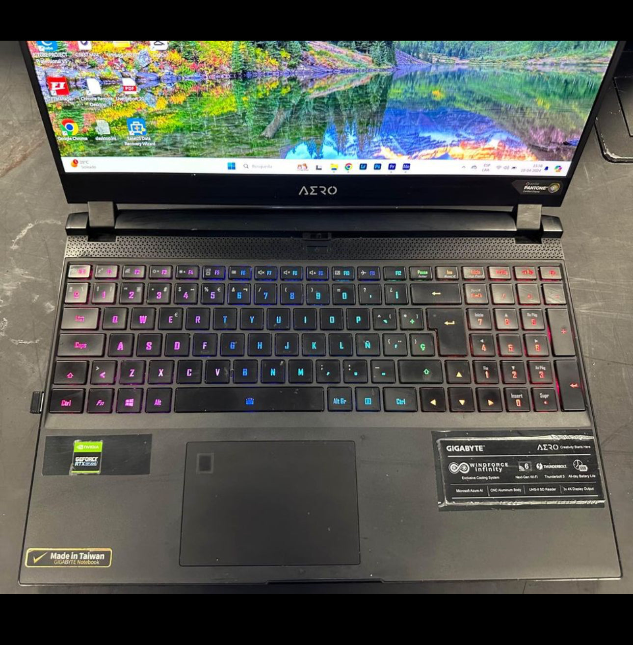 Laptop GigaByte Aero 15 XC 64GB Ram 2TB